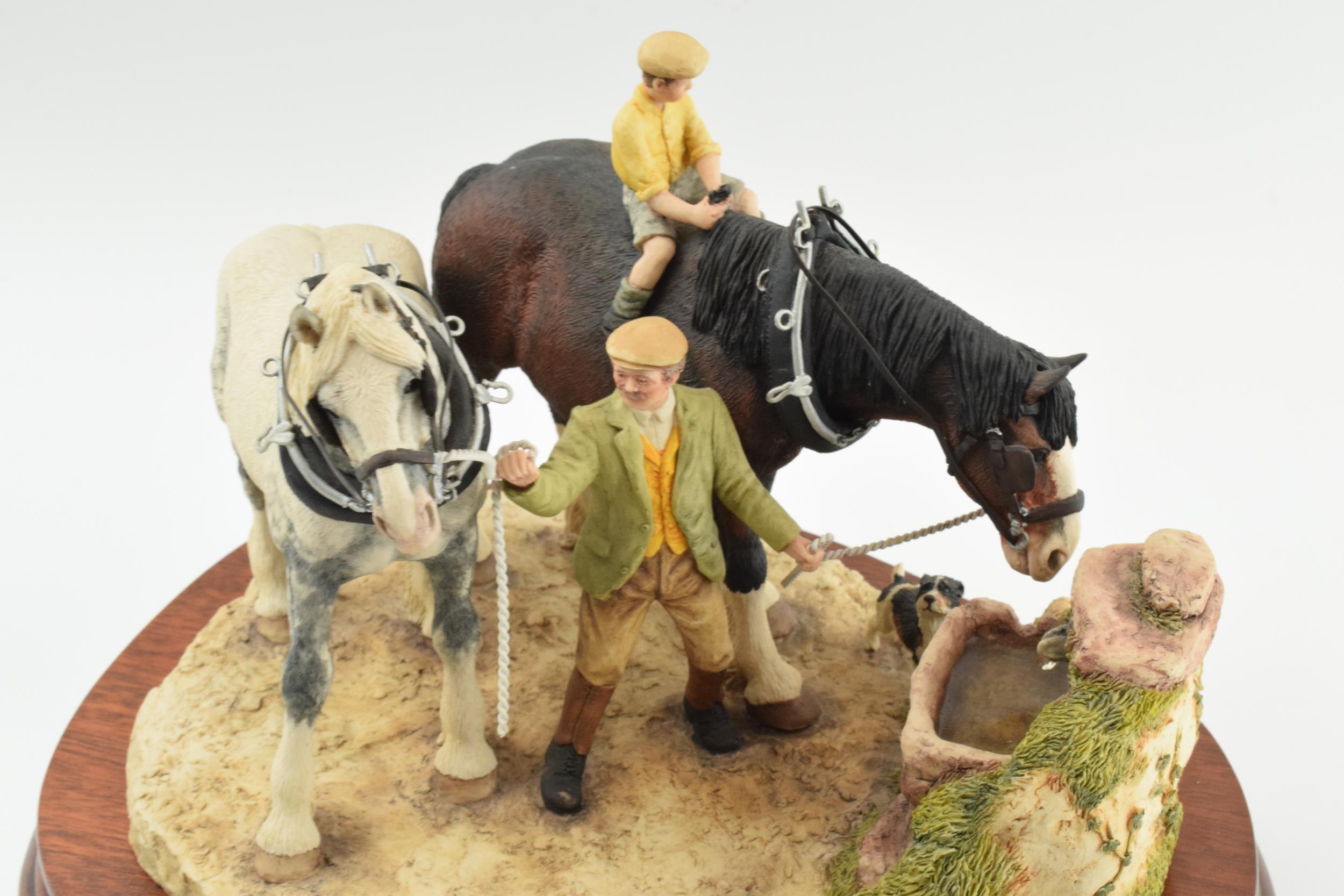 Border Fine Arts figure group 'You Can Lead a Horse to Water', BFA202, limited edition 33/1500, - Image 2 of 5