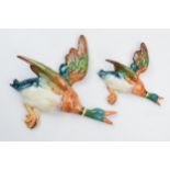 Beswick flying mallard wall plaques to include 596-2 and 596-4 (2). In good condition with no