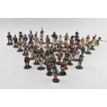 A large collection of mainly Del Prado lead figures with others present representing a variety of