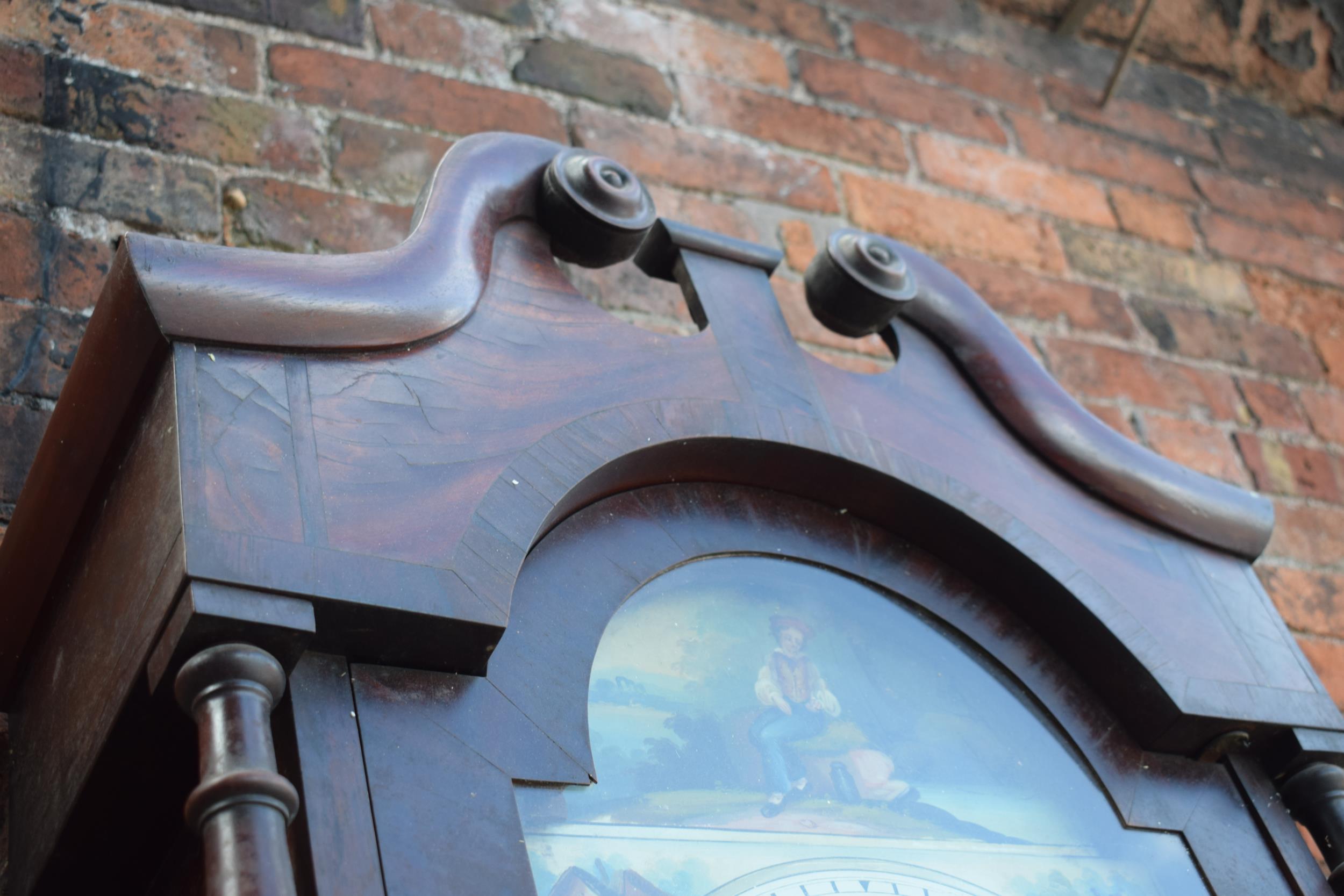 Local Interest: Heitzman of Cheadle 19th century mahogany longcase clock, 235cm tall, requires - Image 9 of 12