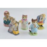 Beswick Beatrix Potter figures to include Tabitha Twitchit and Miss Moppet, Tom Kitten, Tommy Brock,