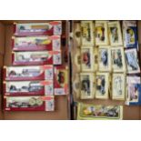 A large collection of boxed die-cast model trucks and cars. Includes Trackside Wagons collection.