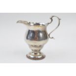 Silver cream jug, Chester 1912, scroll handle, 48.4 grams.