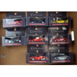 A complete set of Shell Collezione Ferrari die-cast collectable model cars. c2000s. (8) Some wear to