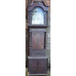 Local Interest: Heitzman of Cheadle 19th century mahogany longcase clock, 235cm tall, requires