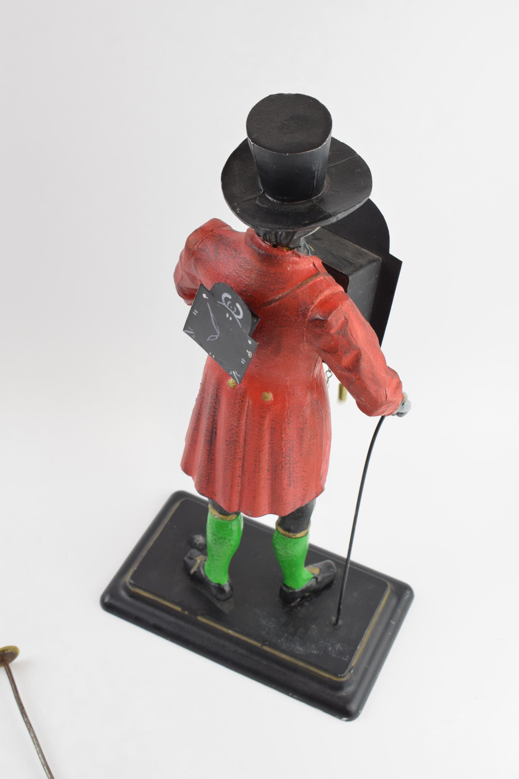 Reproduction Bavarian style clock man with key, 41cm tall. Untested. - Image 2 of 3