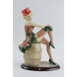 Peggy Davies Ceramics figure Marlene Dietrich, signed by the artist. In good condition with no