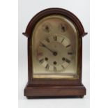 Late 19th / early 20th century mahogany cased mantle clock, by Gustav Becker, with domed top and