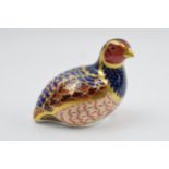 Royal Crown Derby Paperweight in the form of a Partridge, limited edition, number 1,142 of a limited