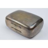 Hallmarked silver deep case, 101.5 grams, London 1904, 9cm long.