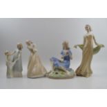 Royal Doulton Reflections figures to include Summer Rose, Dreaming, Playtimes and Enchanting Evening