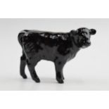 Beswick Aberdeen Angus calf (minor nip to hoof). Displays well - minor chip to front right hoof.