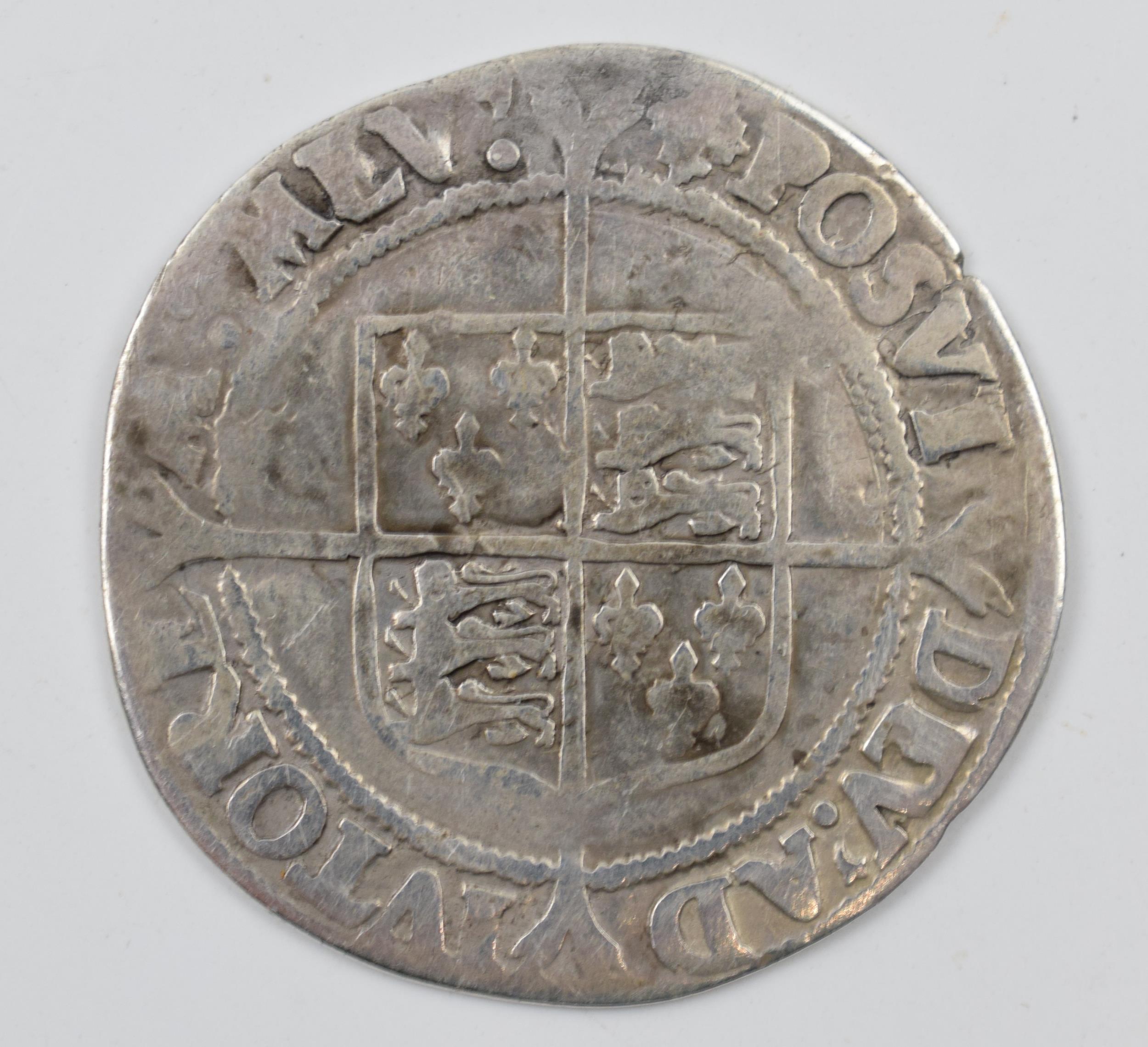 Queen Elizabeth I Silver Shilling 2nd issue 1560 - 61. Bust 3c. Full Flange. Diameter 31.9mm. Weight