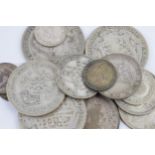 1920-1946 UK silver coins of varying denominations, 97.0 grams.