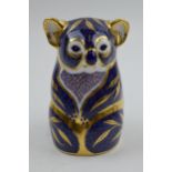 Royal Crown Derby Paperweight in the form of a Koala, first quality with gold stopper. In good