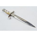 German novelty letter opener in the form of a bayonet, 'Nieuport' to blade, 16.5cm long.