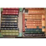 Two boxes of vintage books / bindings to include a mixed collection of leather and cloth books (2).