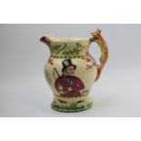 Crown Devon Fieldings musical pottery jug John Peel, in working order. In good condition with no