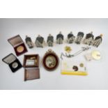 Mixed items to include collectable coins, KLM Bols containers, a silver plated longuard chain and