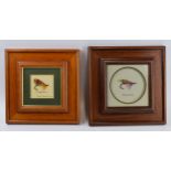 A pair of framed salmon fishing flies to include one tied by Frankie McPhillips of Enniskillen and