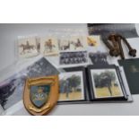 A collection of Staffordshire regiment militaria to include a Lichfield Branch coat of arms, 4