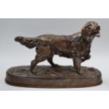 Beswick Retriever on ceramic base with bronze glaze from the Britannia collection. In good condition