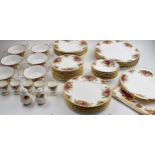 Royal Albert Old Country Roses Dinner Service to include 6 10 1/2" plates, 6 bowls, 12 6" plates,