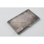 Silver card / business card case in the form of an envelope, 60.2 grams, Birmingham 2002, 9x6cm.