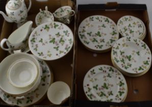Wedgwood Wild Strawberry. A good quantity of mixed dinner and tea ware to include, 6 x 8" plates,