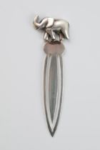 Silver 925 bookmark in the form of a elephant, 7.5 grams, 7.8cm tall.