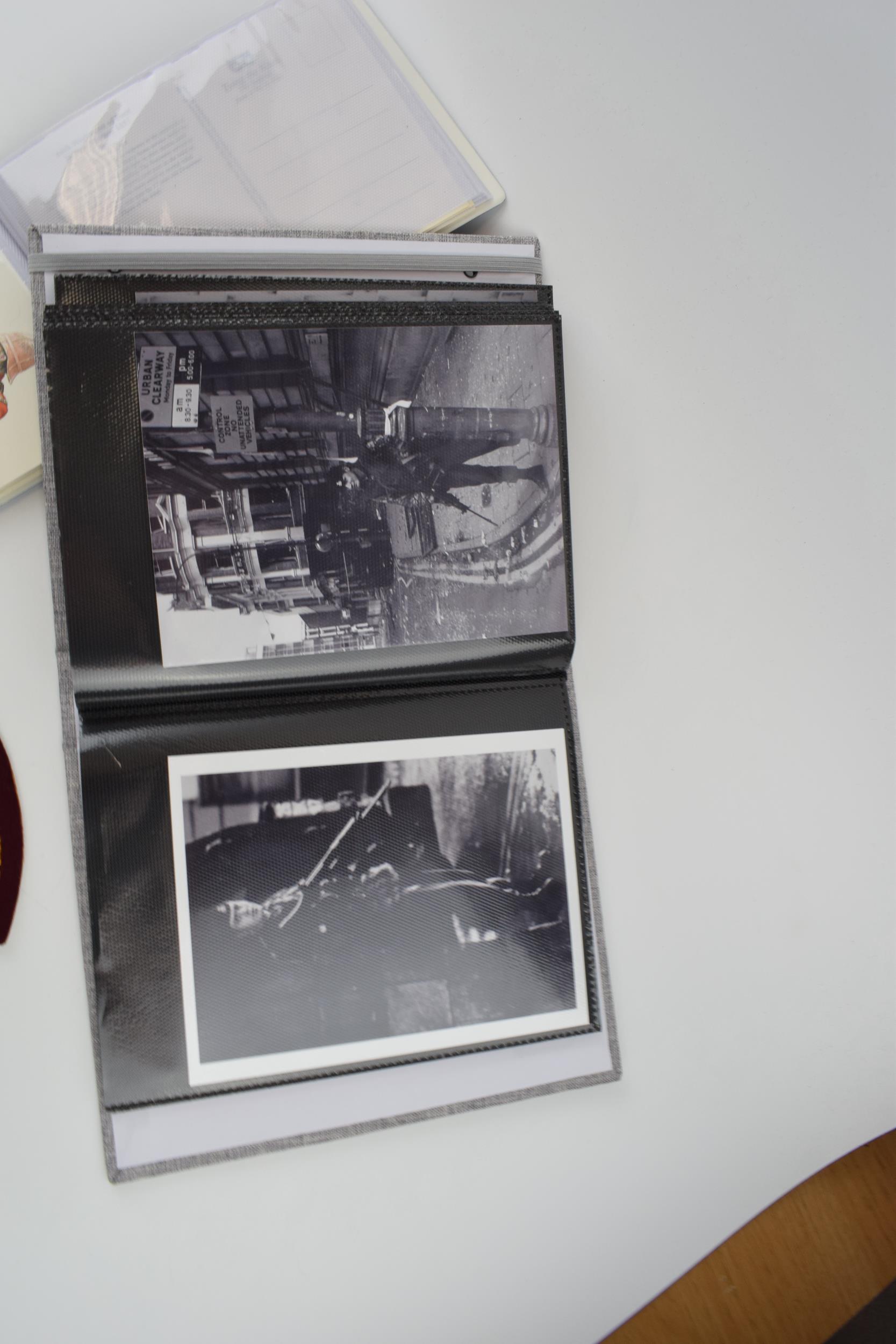 3 Pieces of Staffordshire Regiment Militaria: - B&W Vintage Photo Album containing 52 random - Image 5 of 7