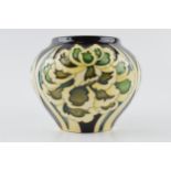 Moorcroft trial vase with a floral pattern, 2019, signed by Kerry Goodwin, 13cm diameter. In good