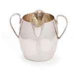 Silver double handled creamer, London 1919 Wakeley & Wheeler, 73.0 grams.