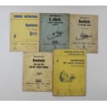 A collection of Bamfords (Uttoxeter) spares / instructions books, ex Bamfords Spares Dept (5).