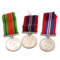 World War Two medals to include 1939-1945 medal awarded to W546820 A F Schoeman with unnamed Defence