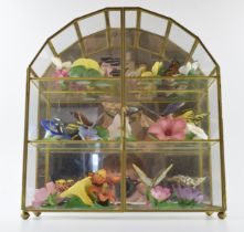 A collection of Franklin Mint 'Butterflies of the World', complete set of 15, in original display