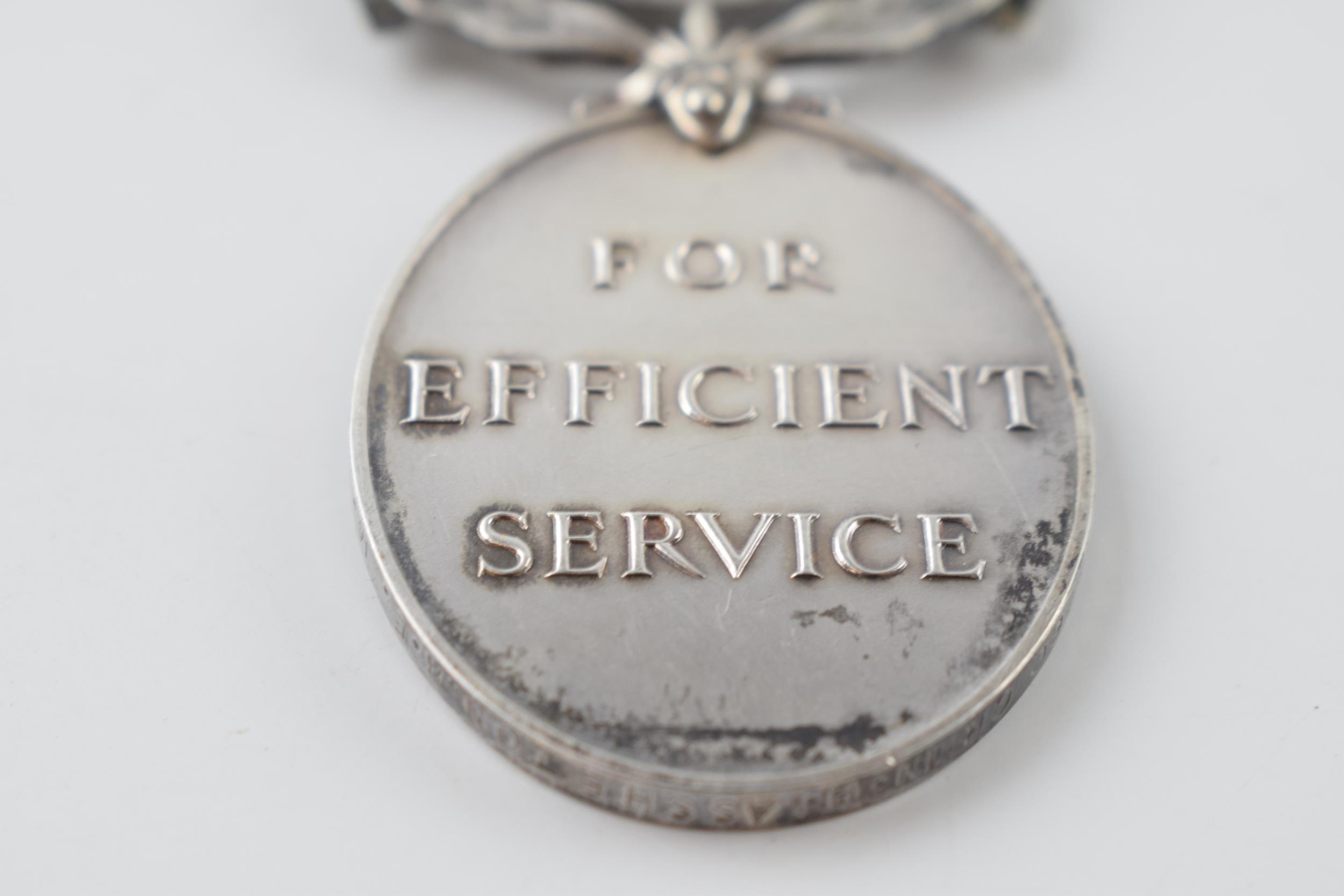 George VI Territorial medal 'For Efficient Service" awarded to 753760 CRMN. H . ASSHETON. R. E. M. - Image 3 of 5