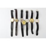 A collection of vintage gents mechanical and quartz wristwatches to include Hebe, Swiss, Licita,