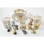 Wade Hatbox Disney figures to include Lady, Thumper, and others (11) with various pottery such as