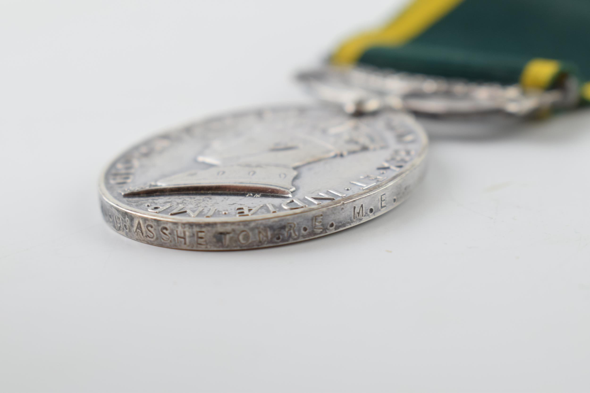 George VI Territorial medal 'For Efficient Service" awarded to 753760 CRMN. H . ASSHETON. R. E. M. - Image 5 of 5