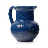 Puzzle jug retailed by Liberty's of London. Marked Liberty London Made in England to base.