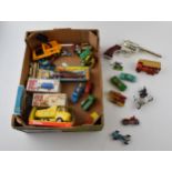 A mixed collection of boxed and unboxed die-cast toys to include, Matchbox Lesney, Budgie, Husky,