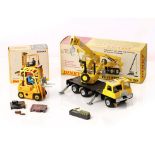 Dinky Toys 980 Cole's Hydro Truck 150T, (Plastic Fuel cans and tool accessories present) and a 404