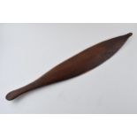 Vintage wooden aboriginal spear thrower / woomera, 66cm long.