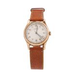 Rolex Precision gentleman wristwatch 9ct gold. Manual winding movement, runs, winds and ticks