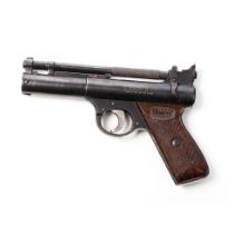 Webley and Scott Ltd Birmingham "Senior" air pistol. .22 calibre with bakelite grips. Super clean