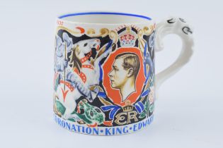 Edward VIII coronation mug, designed by Dame Laura Knight. D.B.E. R.A. J & G Meakin, England. R.D