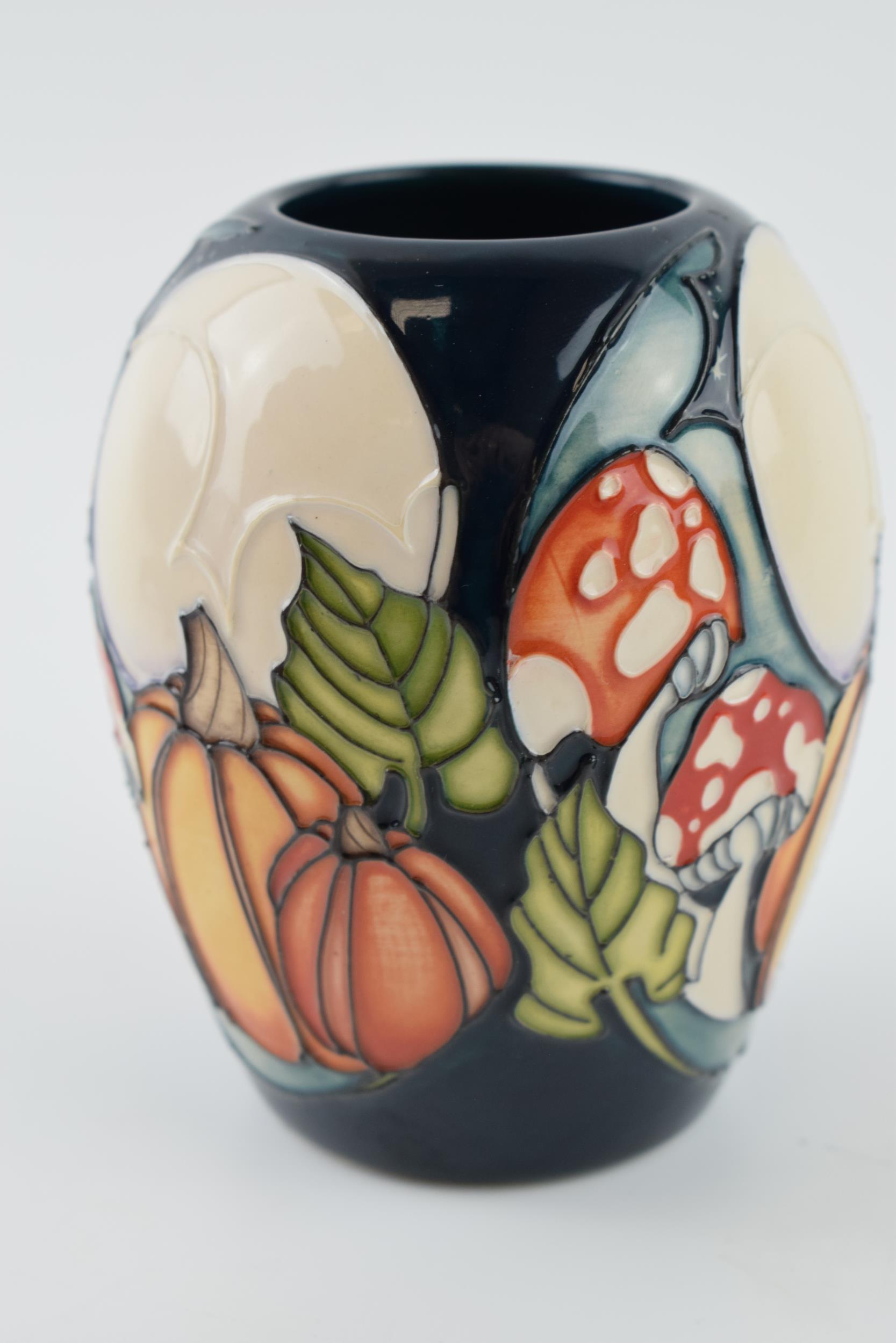 Moorcroft vase 102/3 in the Halloweve design, trial pattern, master vase, 9.5cm tall. In good - Image 2 of 3