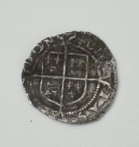 Queen Elizabeth I silver Penny, Diameter 13.80mm, thickness 0.40mm, M/M Cross, Condition VG.