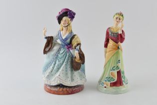 Peggy Davies figures to include Ellen Terry (damage to flowers) and Sarah Siddons (2). In good